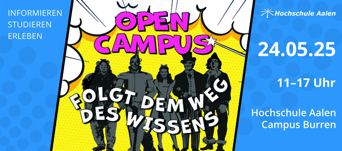 24. Mai 2025: Open Campus an der Hochschule Aalen!